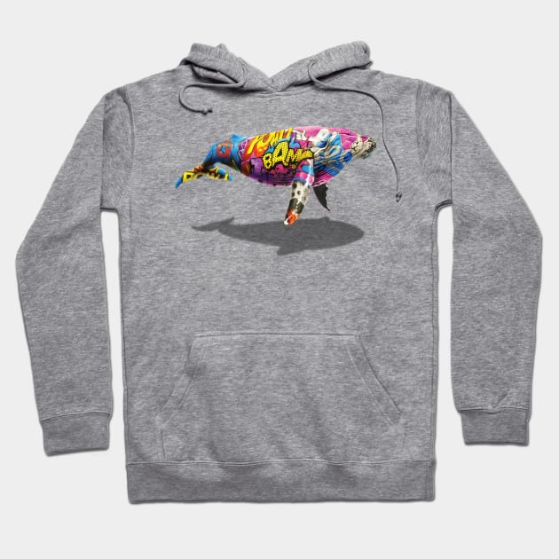 Graffiti Whale Hoodie by jamesormiston